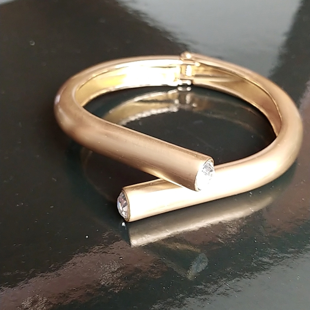 Matte gold metal cuff bracelet NWT